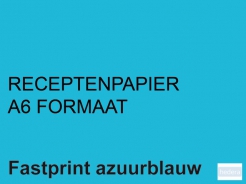 Receptpapier Fastprint A6 80gr lichtblauw 2000vel