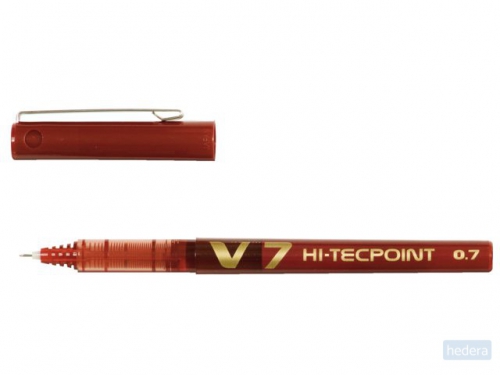 Pilot roller Hi-Tecpoint V7 schrijfbreedte 0,4 mm rood