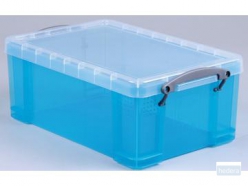 Really Useful Box opbergdoos 9 liter, transparant helblauw