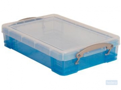 Really Useful Box opbergdoos 4 liter, transparant blauw