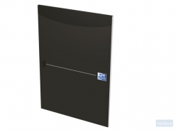 OXFORD Essentials Smart Black schrijfblok A4 gelijnd 50 vel soepele kartonnen kaft zwart