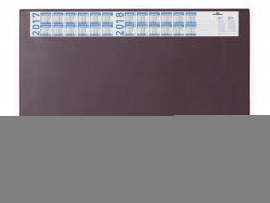 Schrijfonderlegger 650x520 mm met jaarkalender en transparante cover