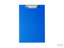 Schrijfplaat A4 MAUL, overtrokken met glanspapier, blauw