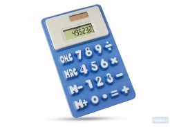 Siliconen rekenmachine Flexical, blauw