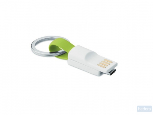 Sleutelhanger micro USB Mini, limoen