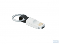 Sleutelhanger micro USB Mini, zwart