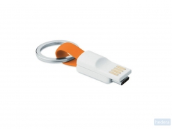 Sleutelhanger USB type C Mini c, oranje