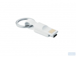 Sleutelhanger USB type C Mini c, wit