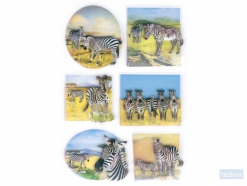 HERMA 6254 Stickers MAGIC zebras, 3D folie