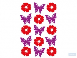 HERMA 6438 Stickers MAGIC Bloemen & Vlinders, vilt