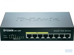 D-Link DGS-1008P netwerk-switch Unmanaged Gigabit Ethernet (10/100/1000) Power over Ethernet (PoE) Zwart (DGS-1008P)