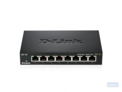 D-Link DGS-108 netwerk-switch Unmanaged L2 Gigabit Ethernet (10/100/1000) Zwart (DGS-108)