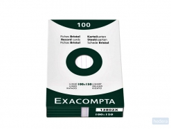 Systeemkaart Exacompta 100x150mm lijn wit