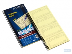 Terugbelboek Atlanta A5707-020 74x125mm