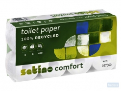 Toiletpapier Satino Comfort MT1 2-laags 400vel wit 027060