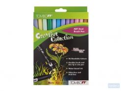 Tombow ABT Dual Brush Pen, set van 12 pastelkleuren