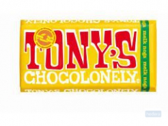 Chocolade Tony's Chocolonely melk noga reep 180gr
