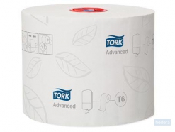 Tork toiletpapier Mid-Size, 2-laags, 100 meter, systeem T6, pak van 27 rollen