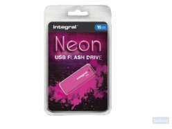 USB-stick 2.0 Integral 16Gb neon roze
