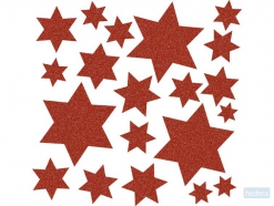 Venster Herma 15066 decoratie kerst ster, rood
