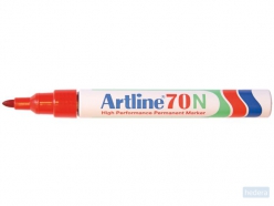 Permanent marker Artline 70 rood