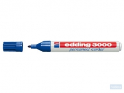 Viltstift edding 3000 rond blauw 1.5-3mm