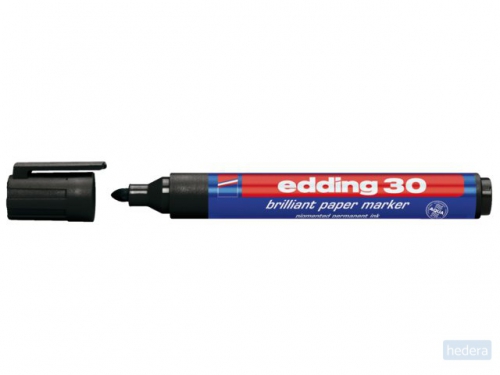 Viltstift edding 30 brilliant rond 1.5-3mm zwart