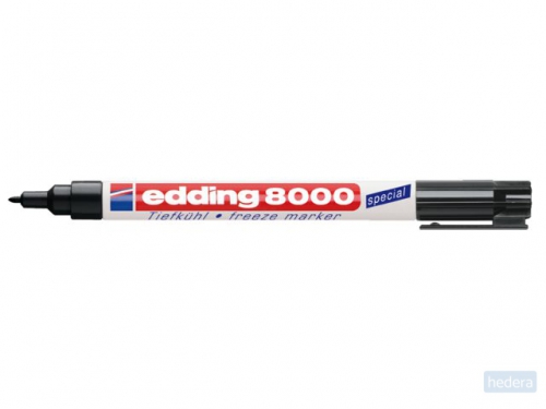 Viltstift edding 8000 diepvries rond zwart 1mm