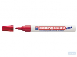 Viltstift edding 8300 industrie rond 1.5-3mm rood