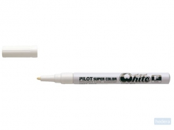 Viltstift PILOT Super Color lakmarker fijn wit