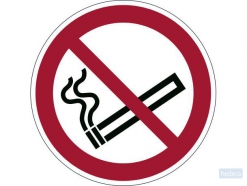 Prohibition sticker \'Smoking prohibited\' Ø 430 mm