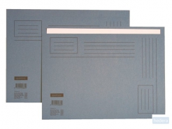 Vouwmap Quantore Folio ongelijke zijde 230gr blauw