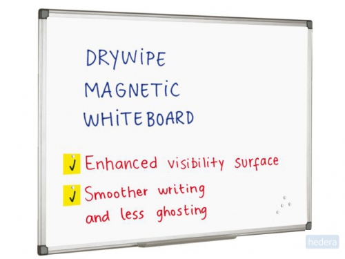 Whiteboard Quantore 30x45cm magnetisch gelakt staal
