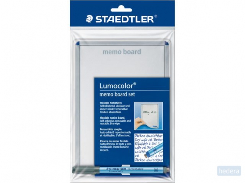 Whiteboard Staedtler Lumocolor memo A5 met pen 305