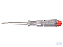 Wiha Spanningszoeker 220-250 Volt sleufkop transparant, met clip in blister (32201) 3,0 mm x 60 mm