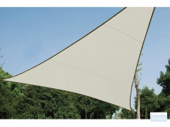 Zonnezeil driehoek - 3.6 x 3.6 x 3.6 m - Crème