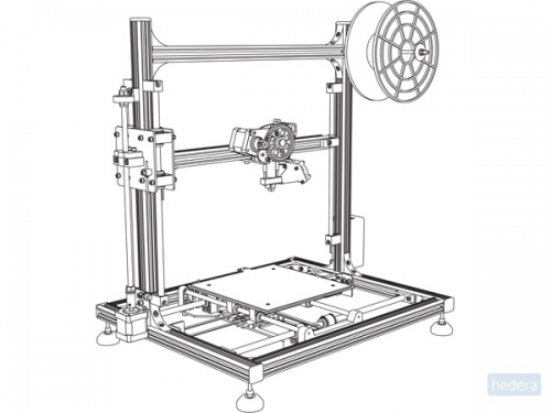 3d-printer Perel zelfbouwpakket