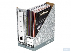 Fellowes Bankers Box® System A4 tijdschriftcassette, grijs, pak à 10 stuks