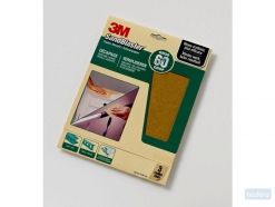 3M SandBlaster™ schuurpapier voor gelakte ondergronden, korrel: P60, 3 vel in blisterverpakking