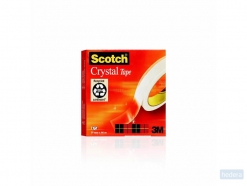 Scotch 600 Crystal Clear plakband, 19mmx66m