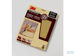3M SandBlaster™ schuurpapier voor kale ondergronden, korrel: P120, 3 vel in blisterverpakking