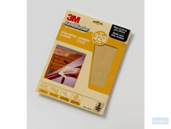 3M SandBlaster™ schuurpapier voor tussen laklagen, korrel: P320, 3 vel in blisterverpakking