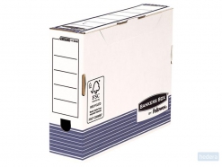 Fellowes Bankers Box® System A4+ transfer archiefdoos 80mm, wit / blauw, pak à 10 stuks