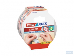 Verpakkingstape tesapack® Express Crystal Clear 50mx50mm handscheurbaar transparant