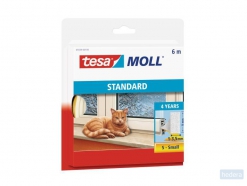 Tesa moll® tochtstrip I-profiel (1-3,5mm), 6m x 9mm x 4mm, wit