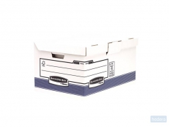 Fellowes Bankers Box® System flip top maxi, 31.00 x 39.00 x 56.00, wit / blauw, pak à 2 stuks