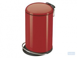 Hailo TOPdesign 16 pedaalemmer, 16 liter, h. 460mm, Ø 260mm, staal, rood