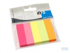 infoNotes Page Marker 15x50mm brilliant mix 5x100 vel
