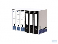 Fellowes Bankers Box® System opslagmodule, wit / blauw, pak à 5 stuks